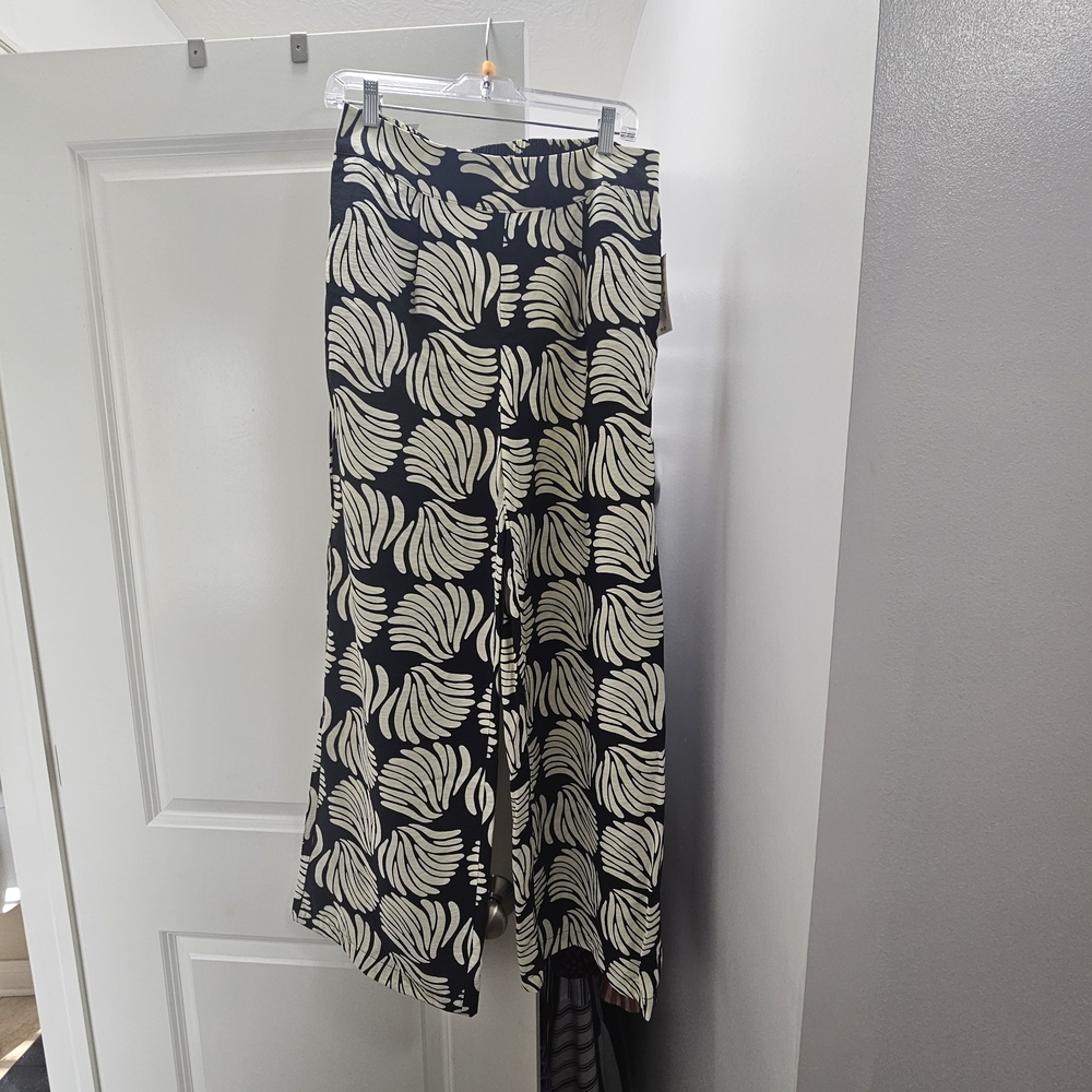 a new day Black and Cream Wide Leg Pants